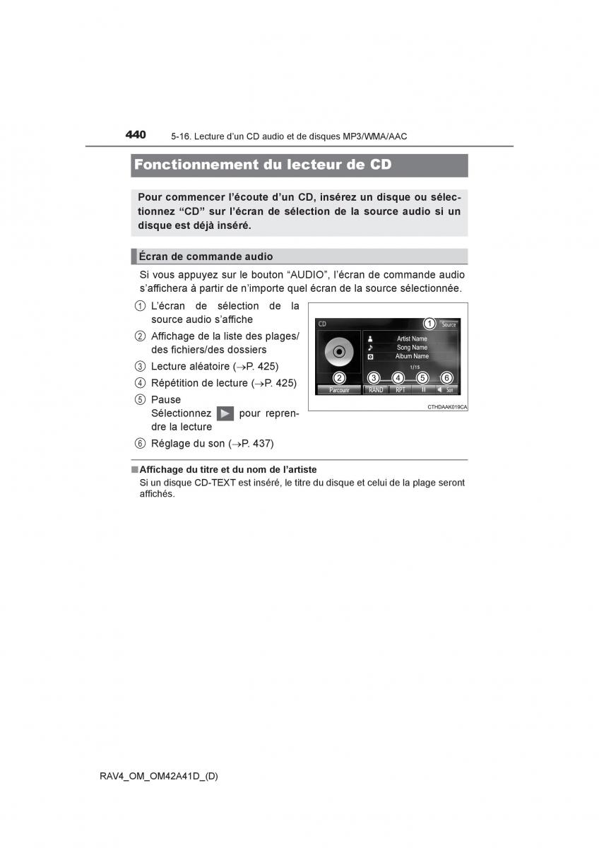 manual  Toyota RAV4 IV 4 manuel du proprietaire / page 441