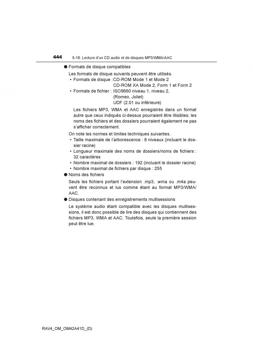 manual  Toyota RAV4 IV 4 manuel du proprietaire / page 445