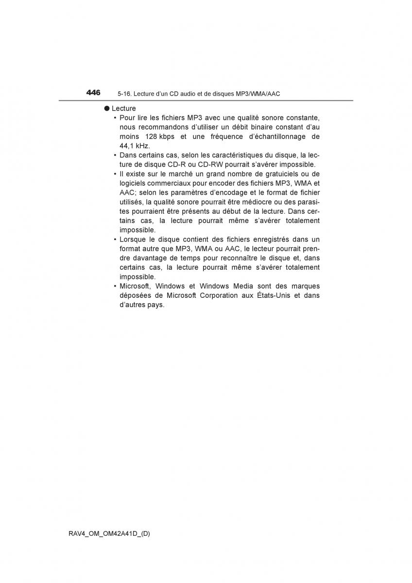 manual  Toyota RAV4 IV 4 manuel du proprietaire / page 447