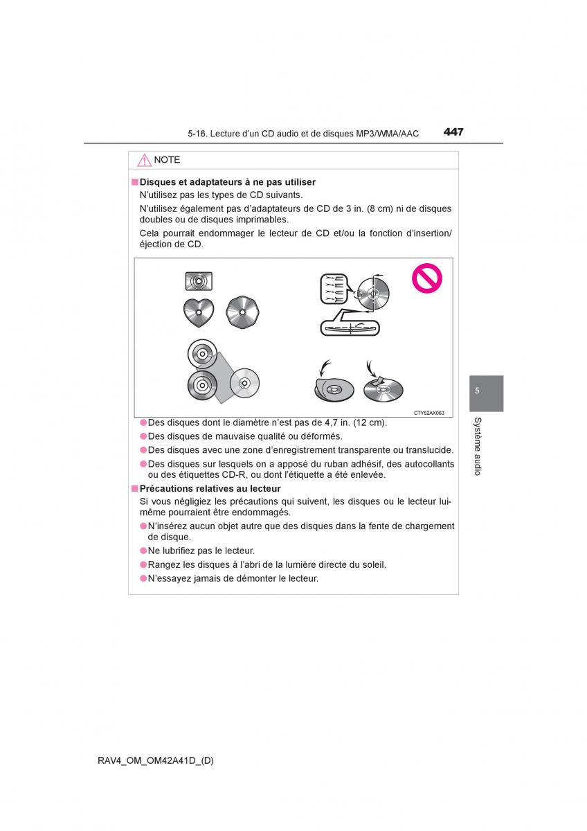 Toyota RAV4 IV 4 manuel du proprietaire / page 448