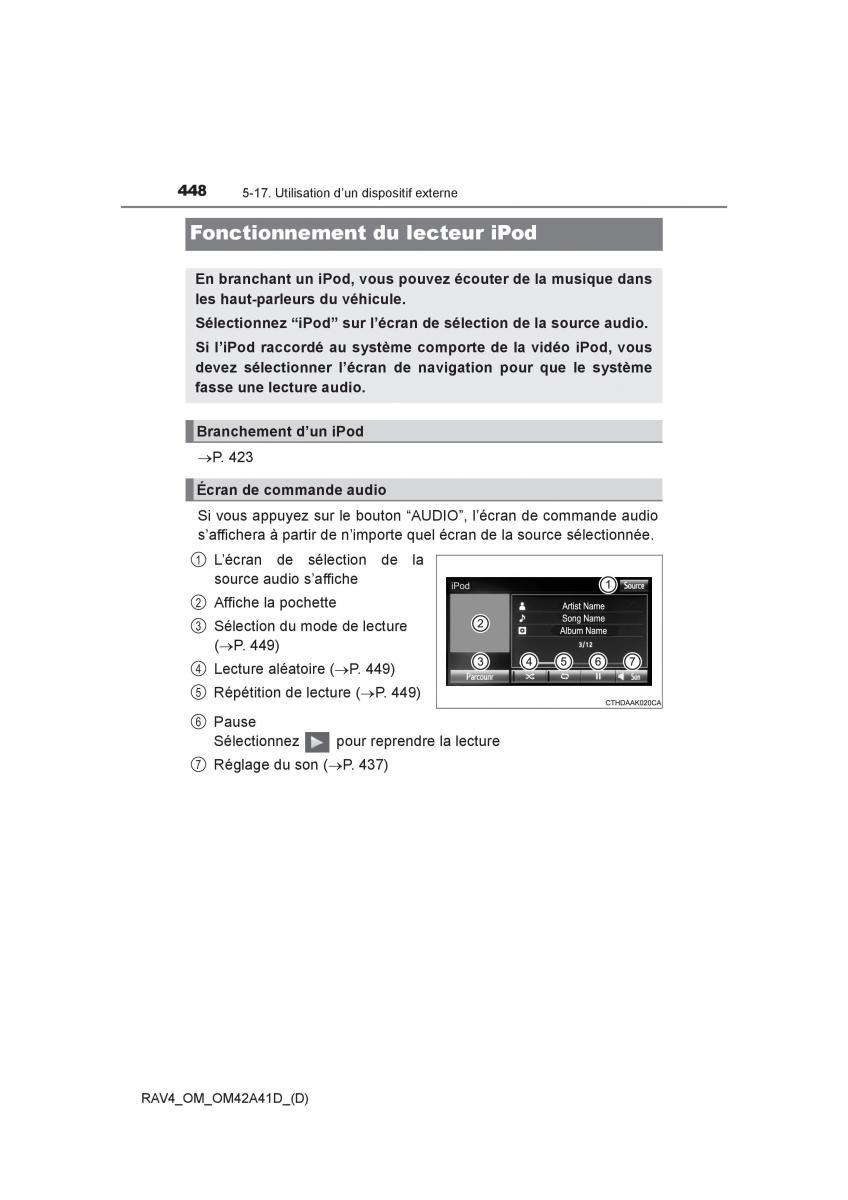 manual  Toyota RAV4 IV 4 manuel du proprietaire / page 449