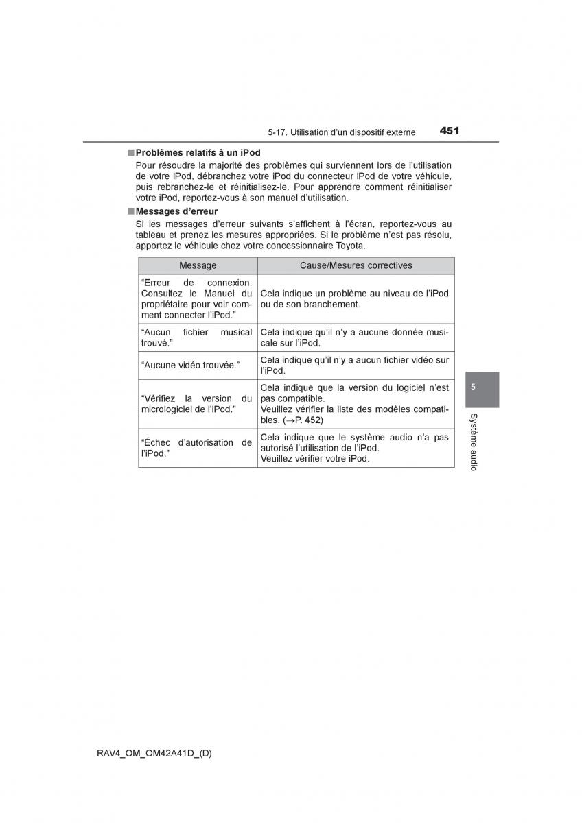 Toyota RAV4 IV 4 manuel du proprietaire / page 452