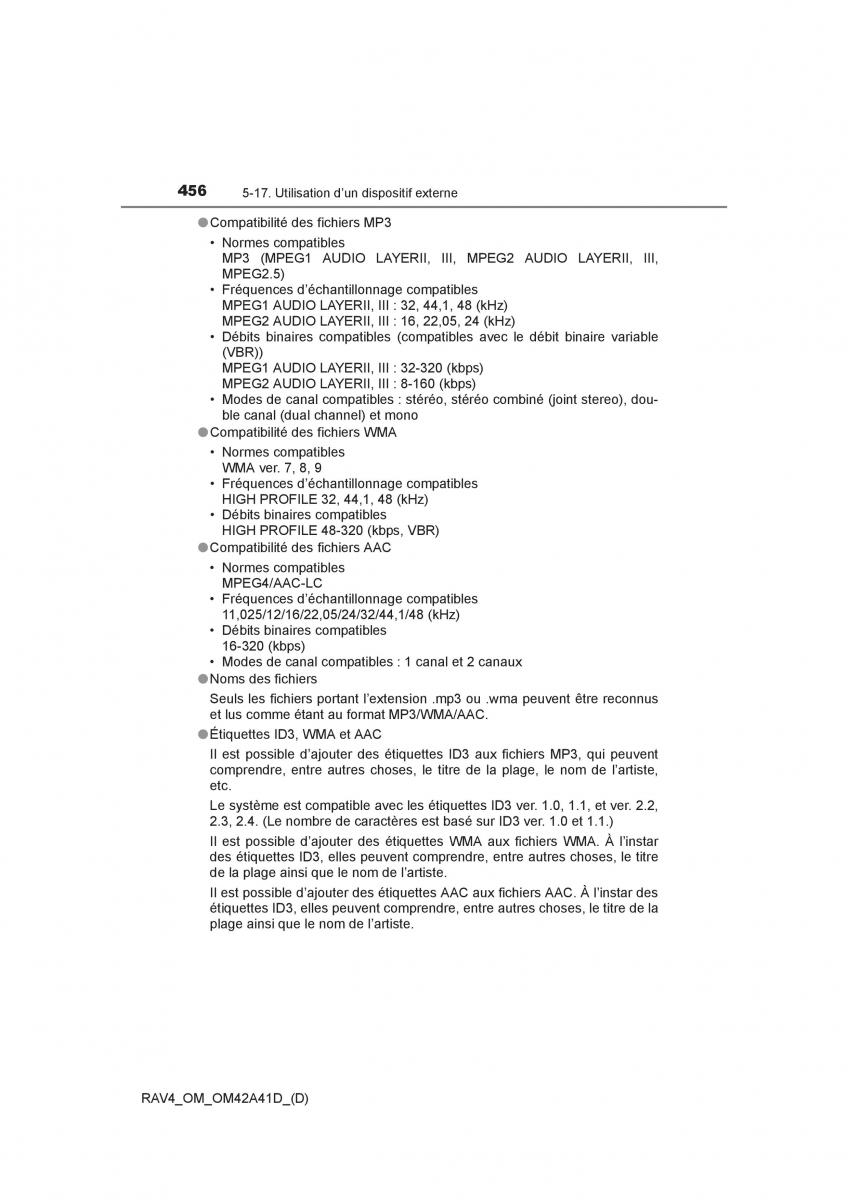 manual  Toyota RAV4 IV 4 manuel du proprietaire / page 457