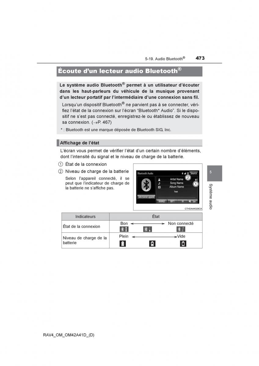 manual  Toyota RAV4 IV 4 manuel du proprietaire / page 474