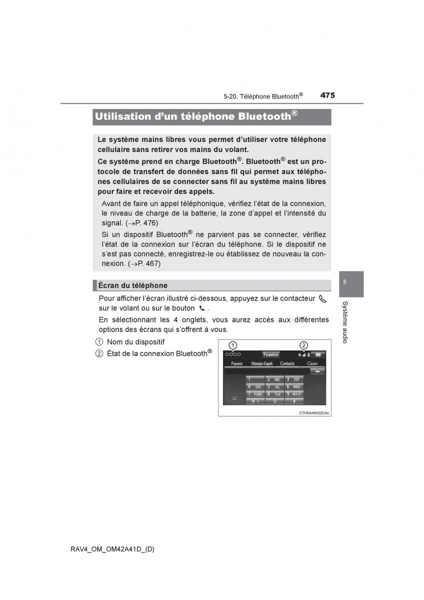 manual  Toyota RAV4 IV 4 manuel du proprietaire / page 476