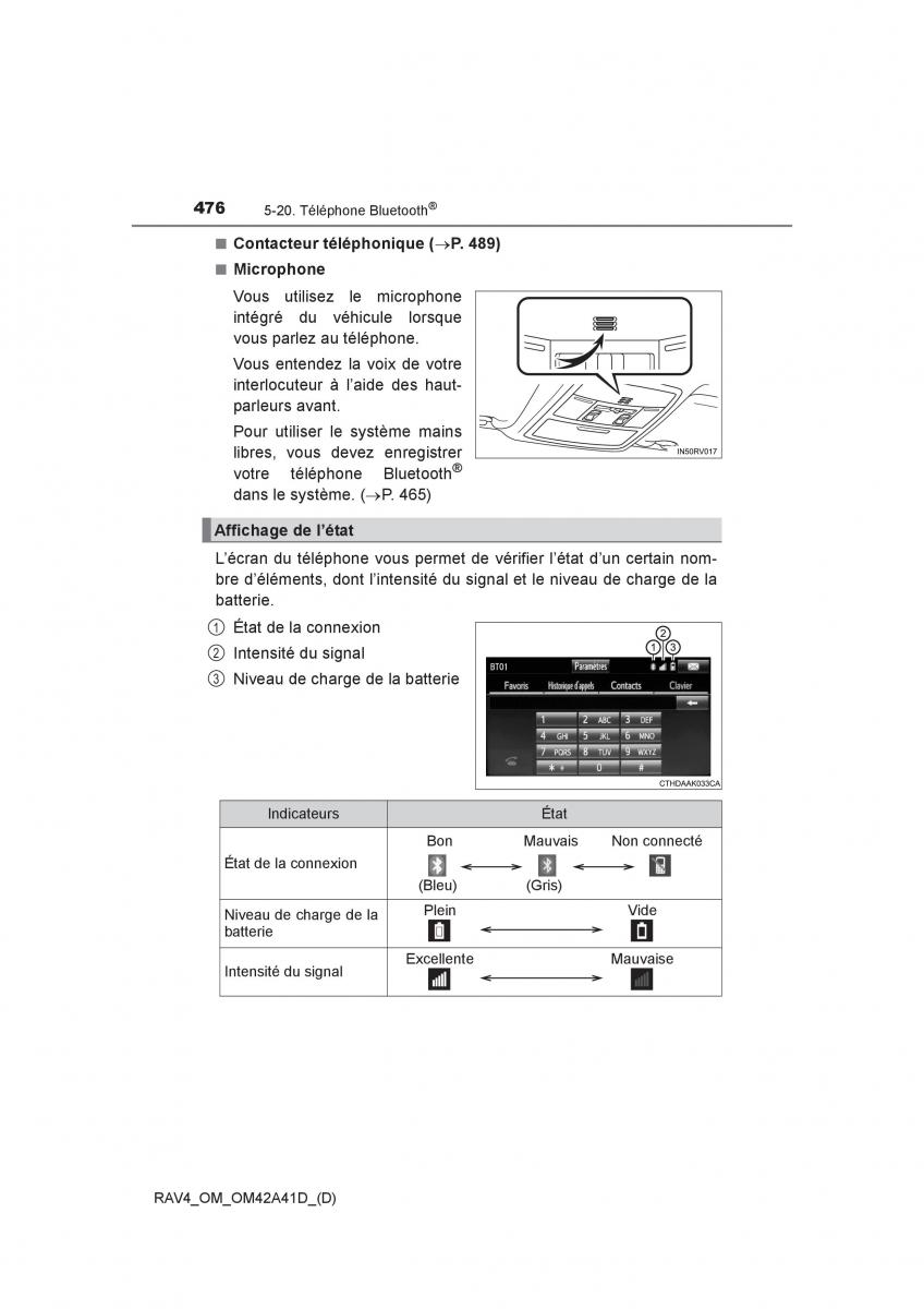 manual  Toyota RAV4 IV 4 manuel du proprietaire / page 477