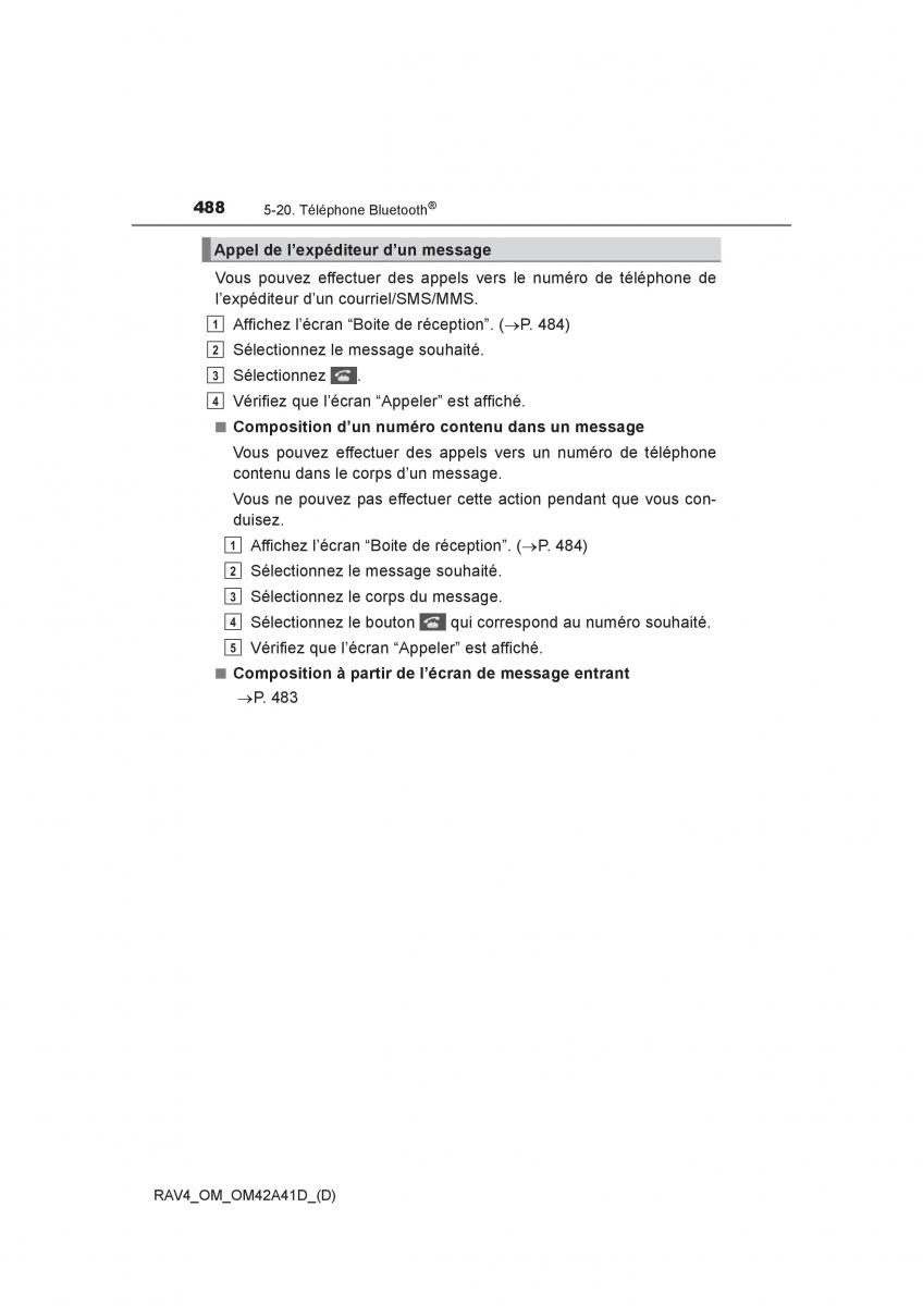 manual  Toyota RAV4 IV 4 manuel du proprietaire / page 489