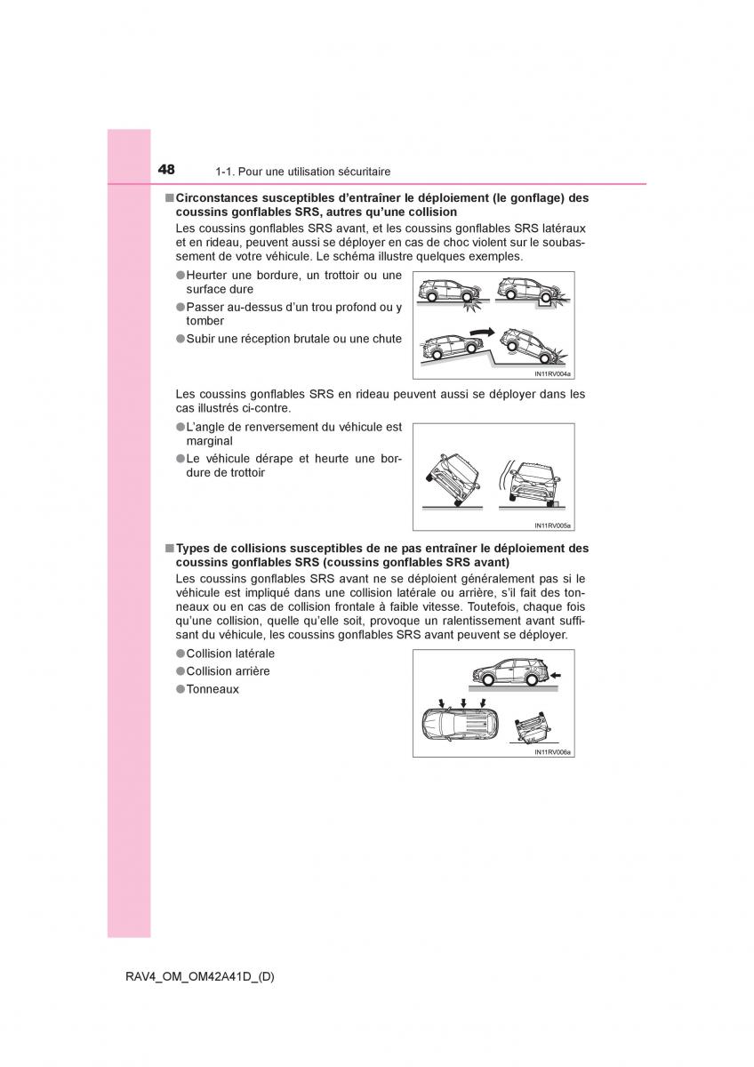 manual  Toyota RAV4 IV 4 manuel du proprietaire / page 49
