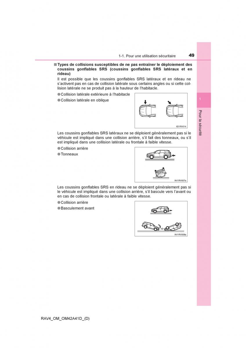manual  Toyota RAV4 IV 4 manuel du proprietaire / page 50