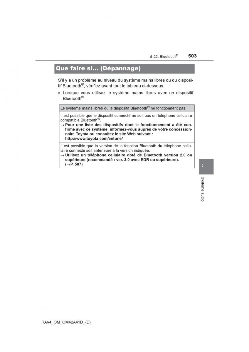 manual  Toyota RAV4 IV 4 manuel du proprietaire / page 504