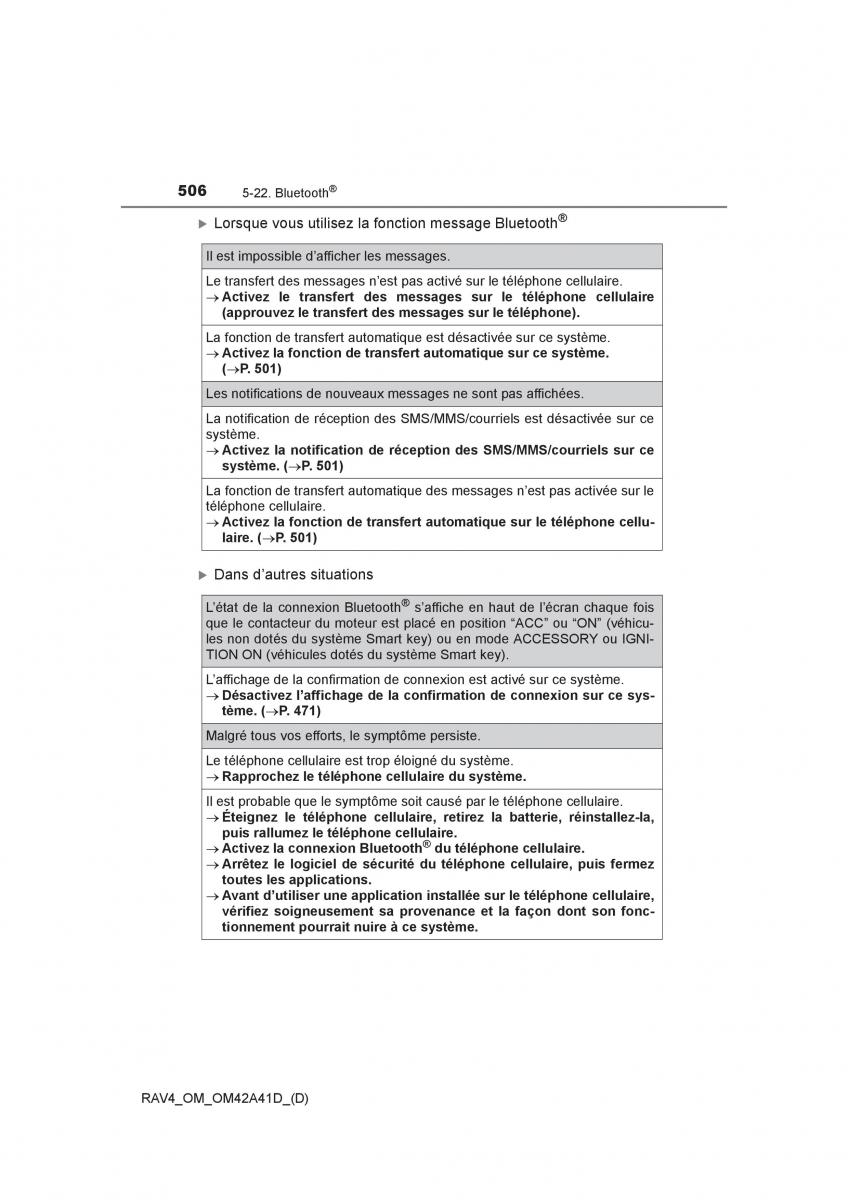 manual  Toyota RAV4 IV 4 manuel du proprietaire / page 507