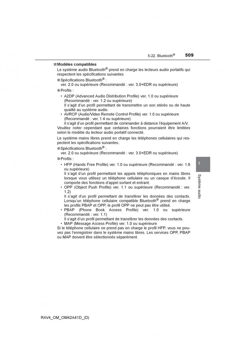 manual  Toyota RAV4 IV 4 manuel du proprietaire / page 510