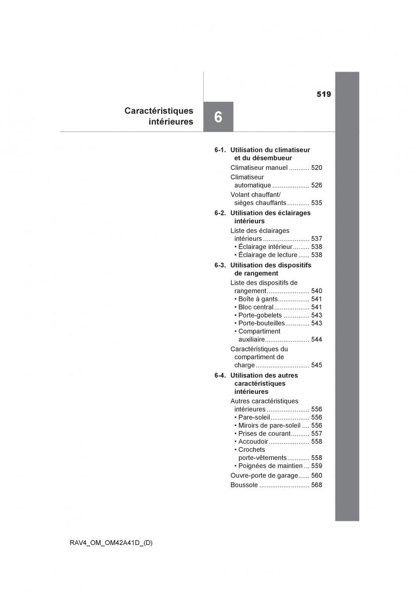 manual  Toyota RAV4 IV 4 manuel du proprietaire / page 520