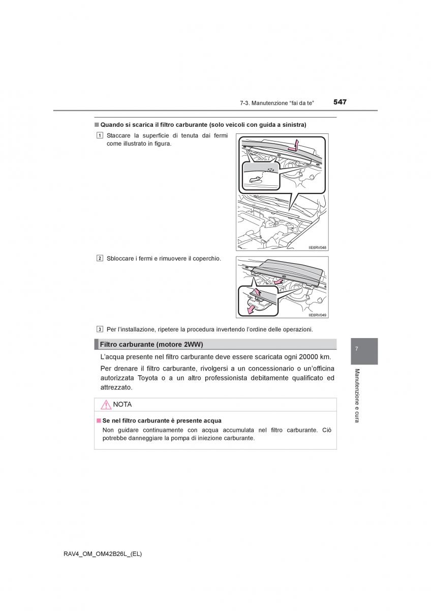 Toyota RAV4 IV 4 manuale del proprietario / page 547