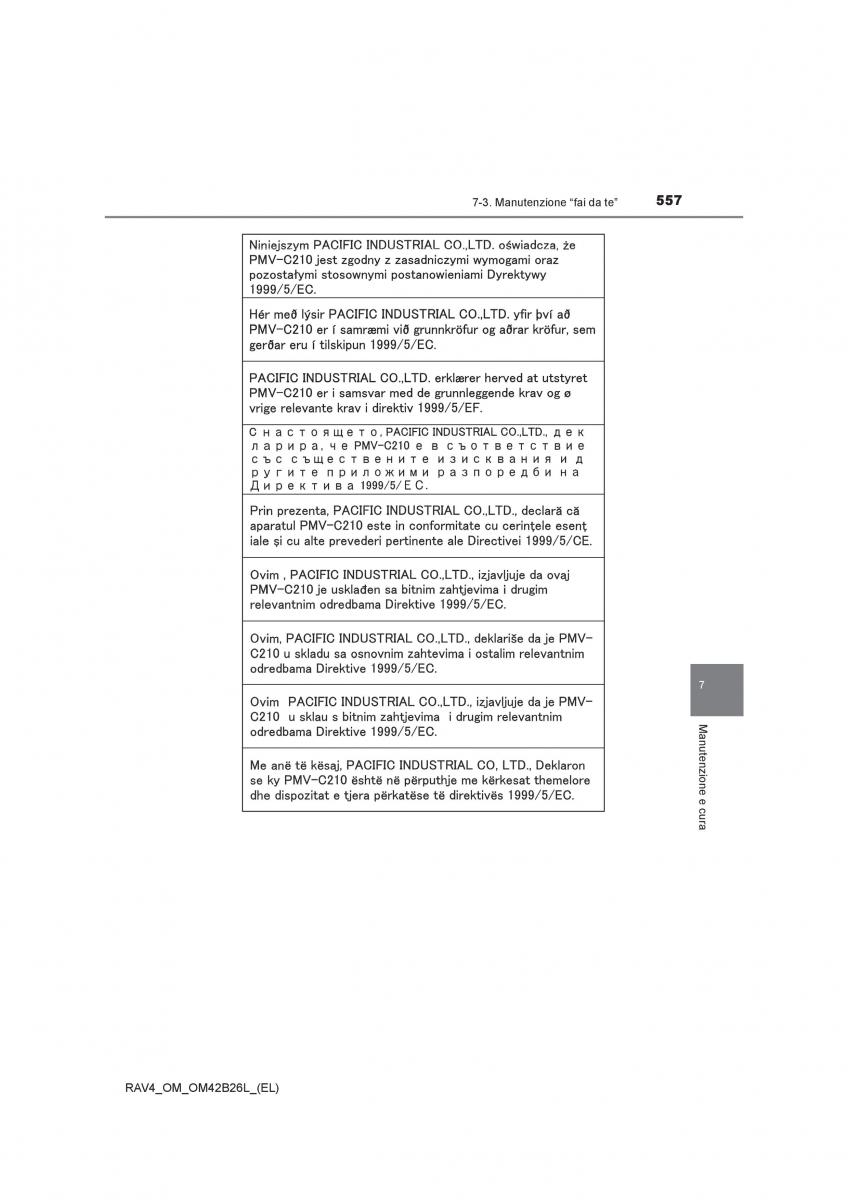 Toyota RAV4 IV 4 manuale del proprietario / page 557