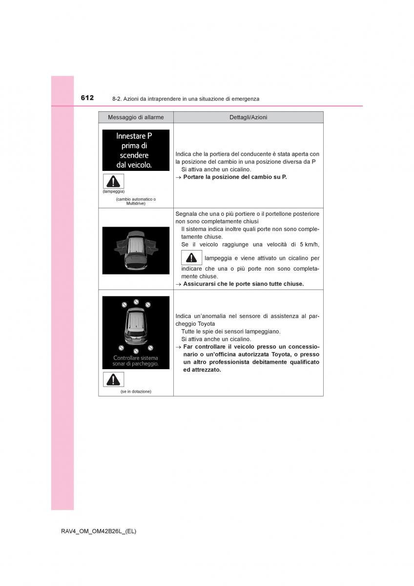 Toyota RAV4 IV 4 manuale del proprietario / page 612