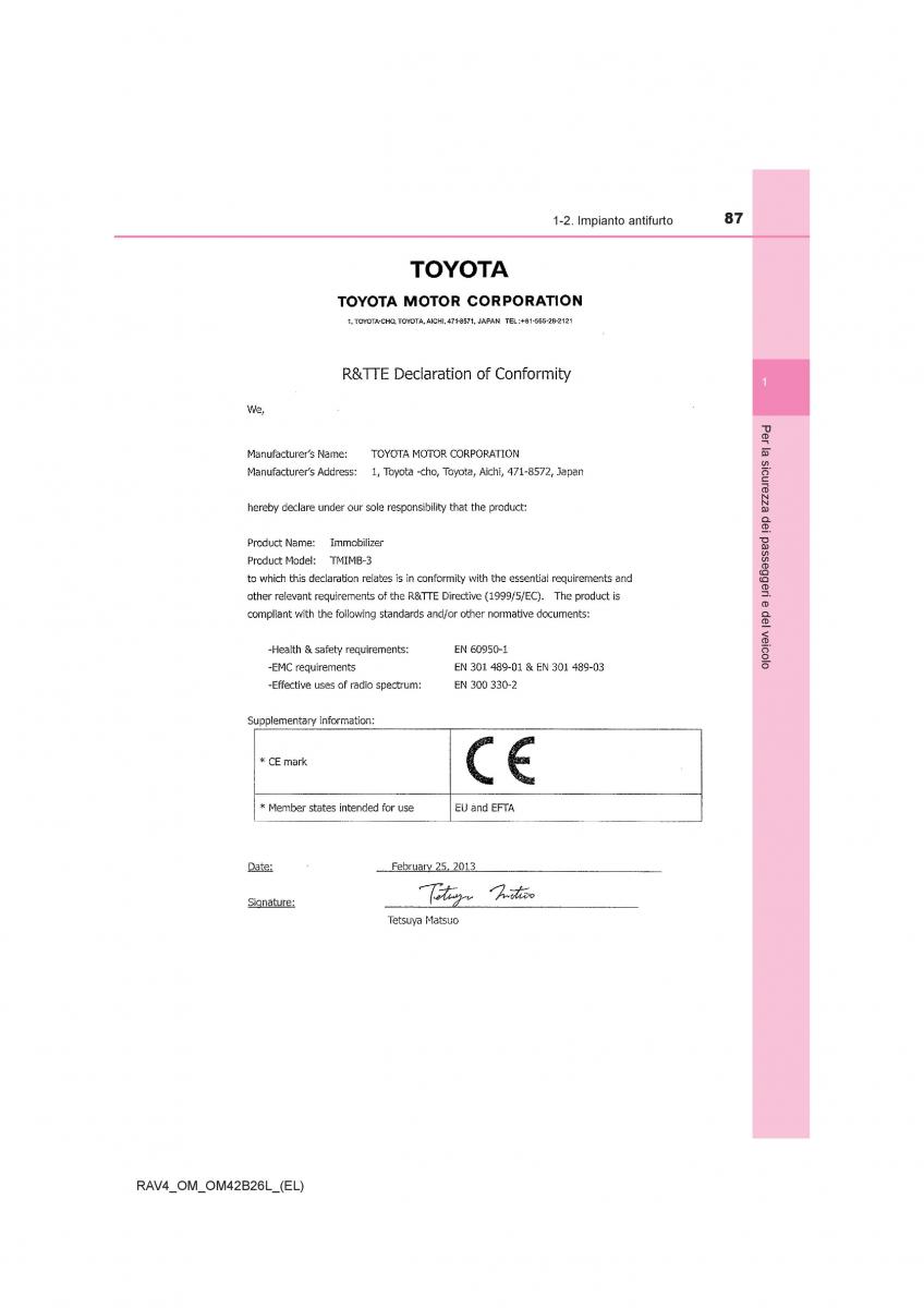 Toyota RAV4 IV 4 manuale del proprietario / page 87