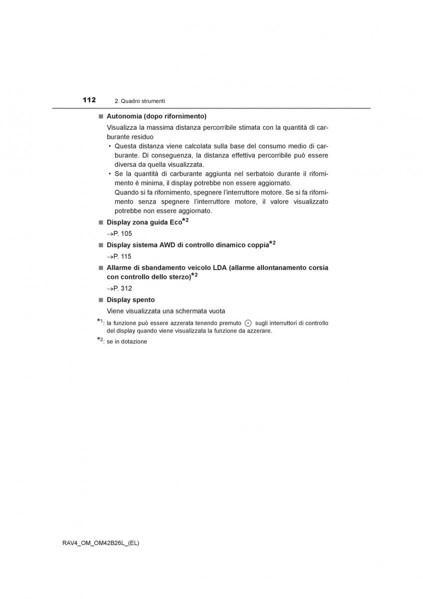 Toyota RAV4 IV 4 manuale del proprietario / page 112