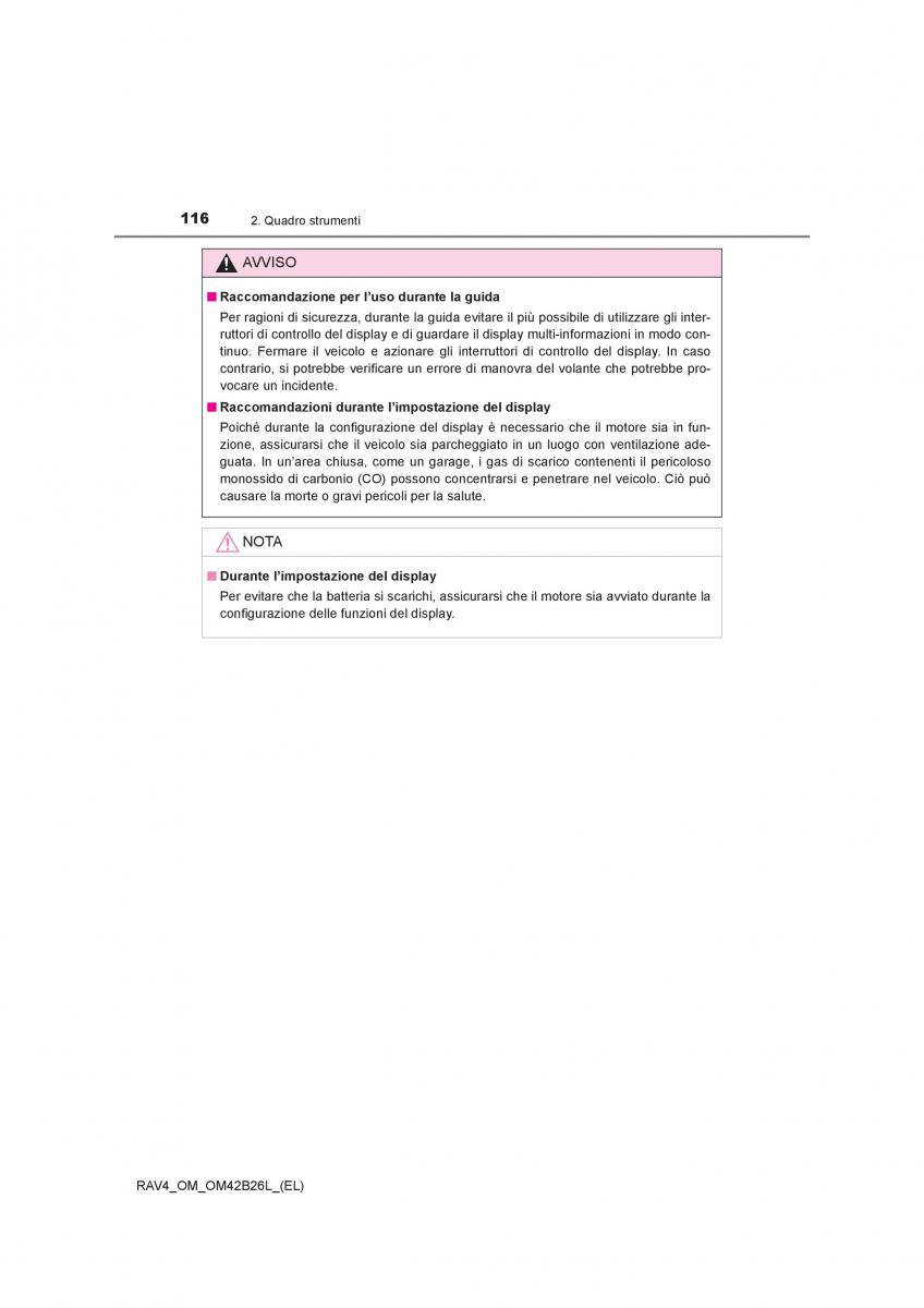 Toyota RAV4 IV 4 manuale del proprietario / page 116