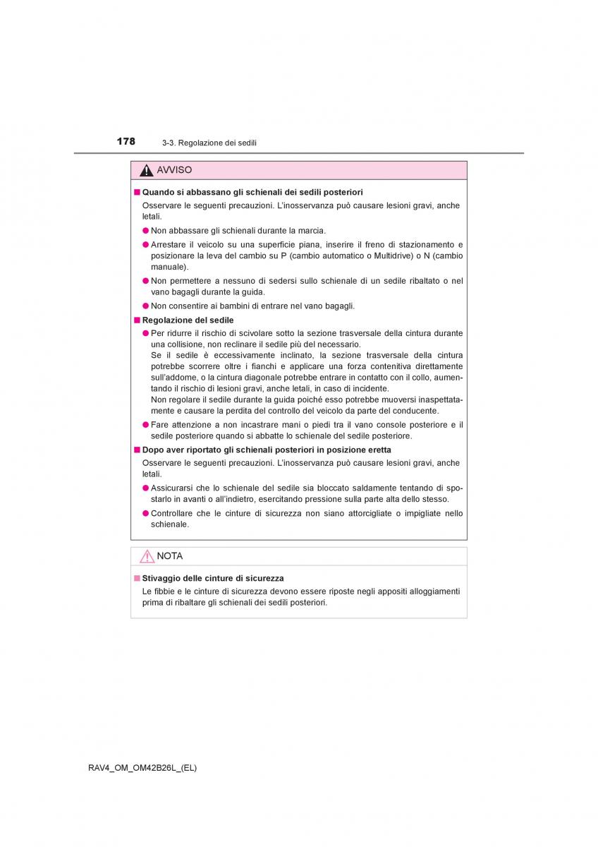 Toyota RAV4 IV 4 manuale del proprietario / page 178