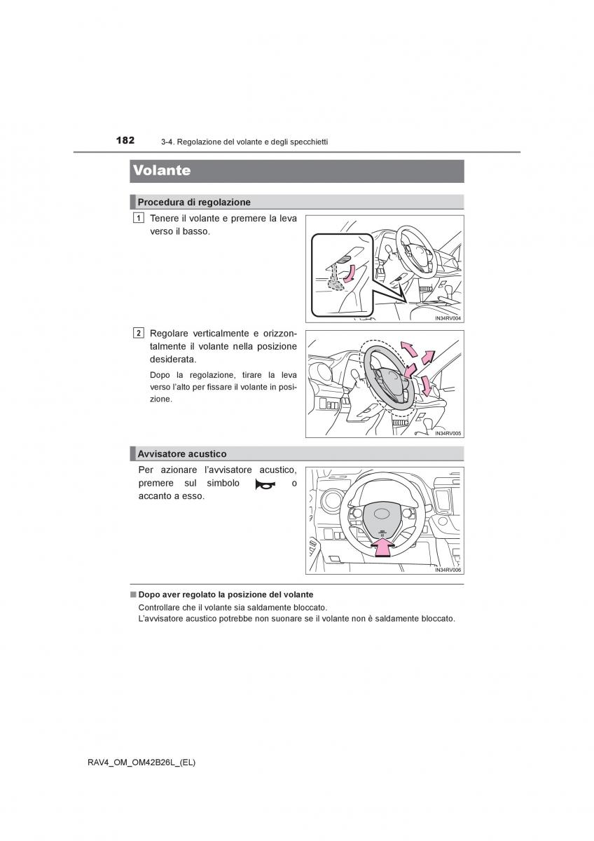 Toyota RAV4 IV 4 manuale del proprietario / page 182