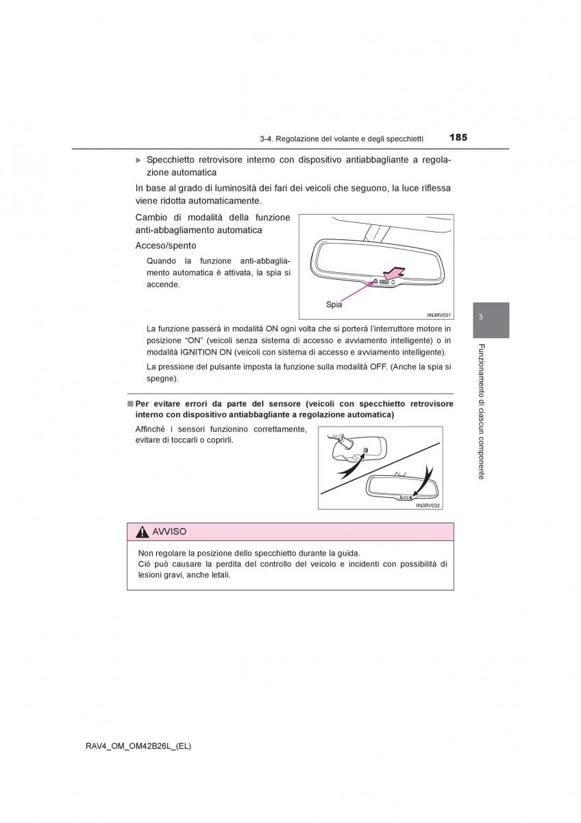 Toyota RAV4 IV 4 manuale del proprietario / page 185