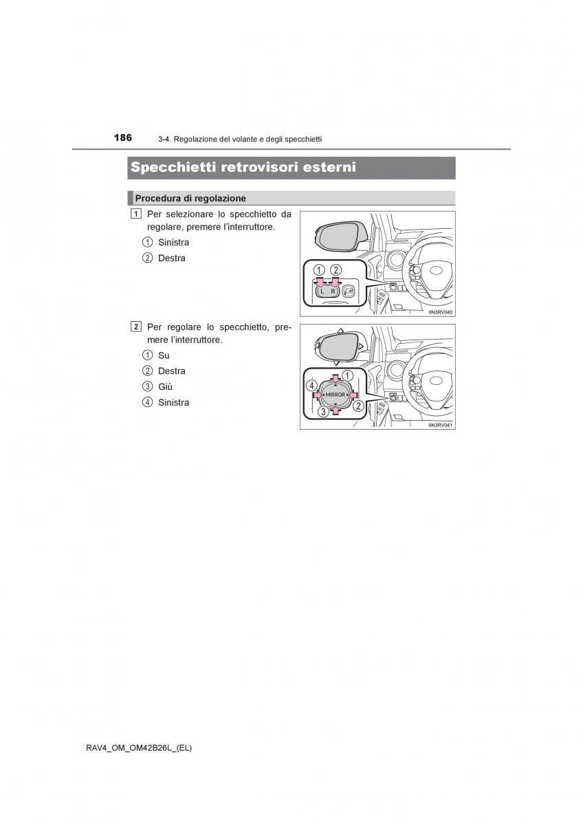 Toyota RAV4 IV 4 manuale del proprietario / page 186