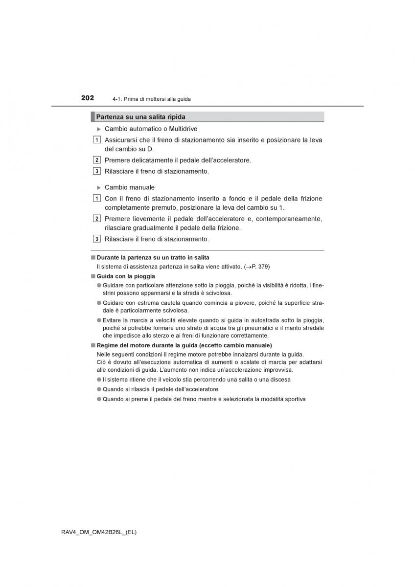 Toyota RAV4 IV 4 manuale del proprietario / page 202