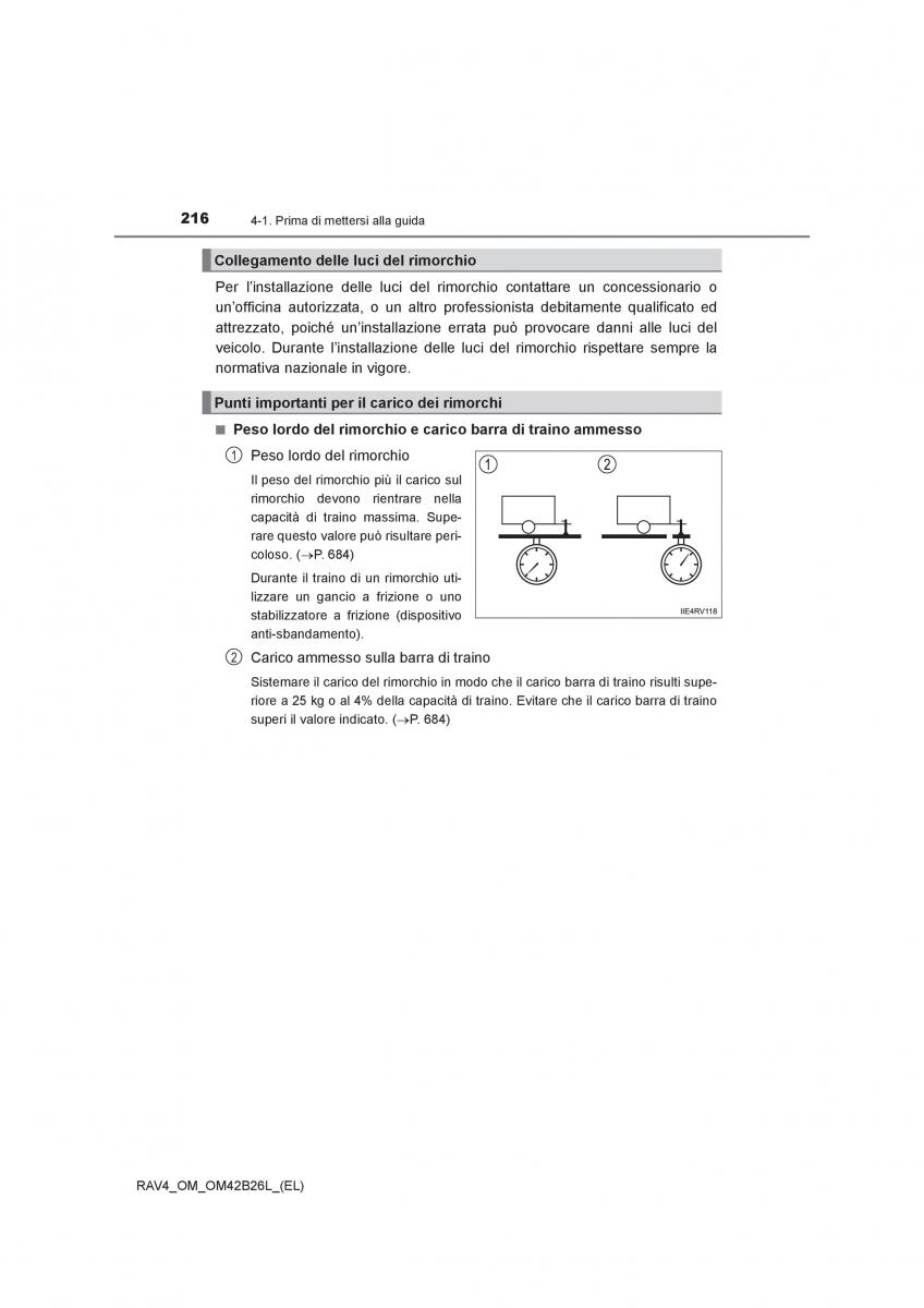 Toyota RAV4 IV 4 manuale del proprietario / page 216