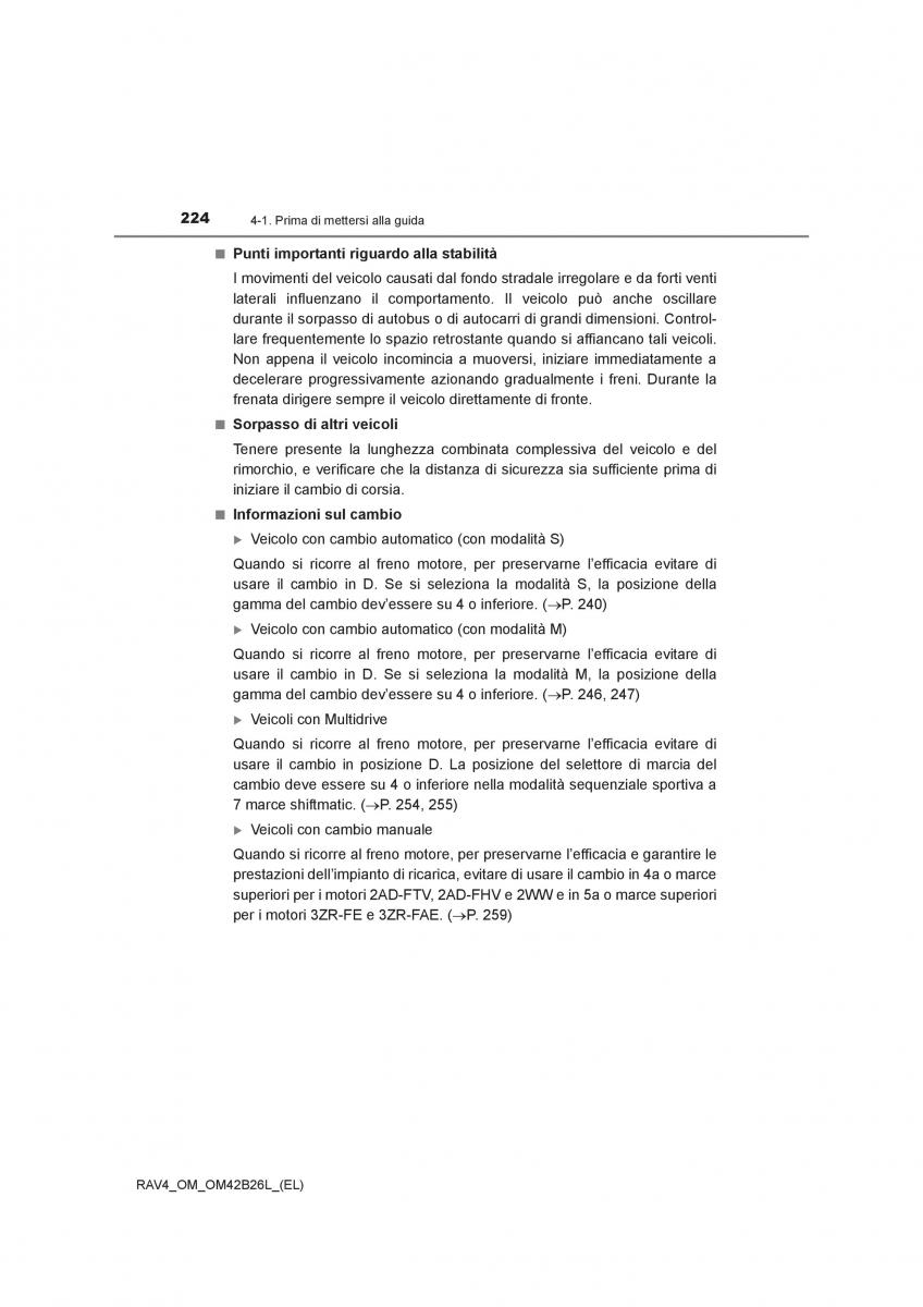 Toyota RAV4 IV 4 manuale del proprietario / page 224