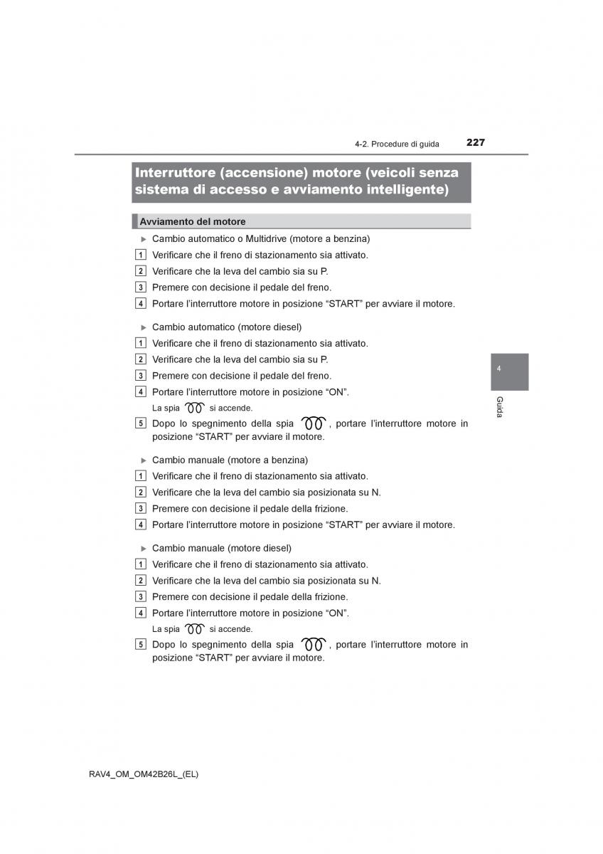 Toyota RAV4 IV 4 manuale del proprietario / page 227