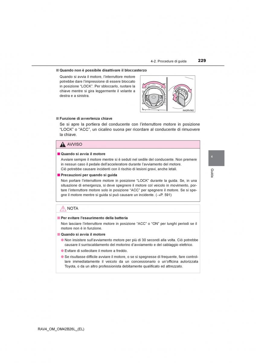 Toyota RAV4 IV 4 manuale del proprietario / page 229