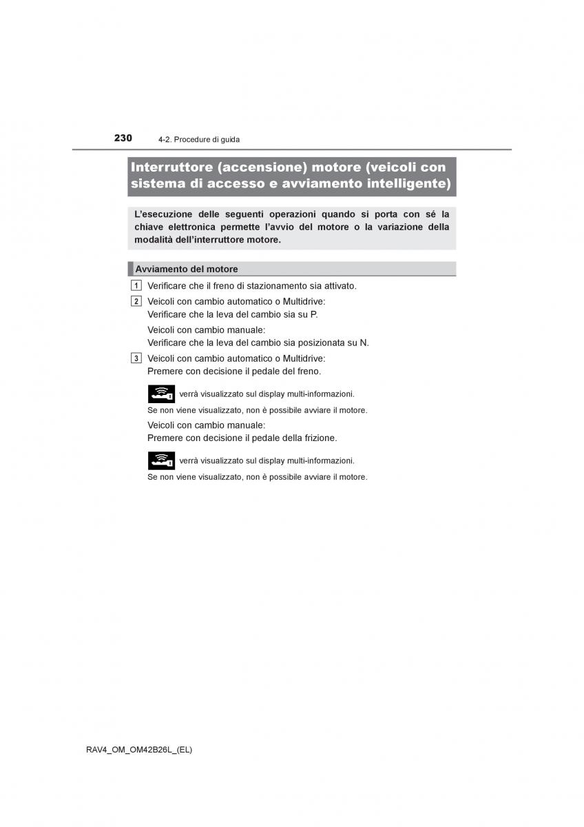 Toyota RAV4 IV 4 manuale del proprietario / page 230