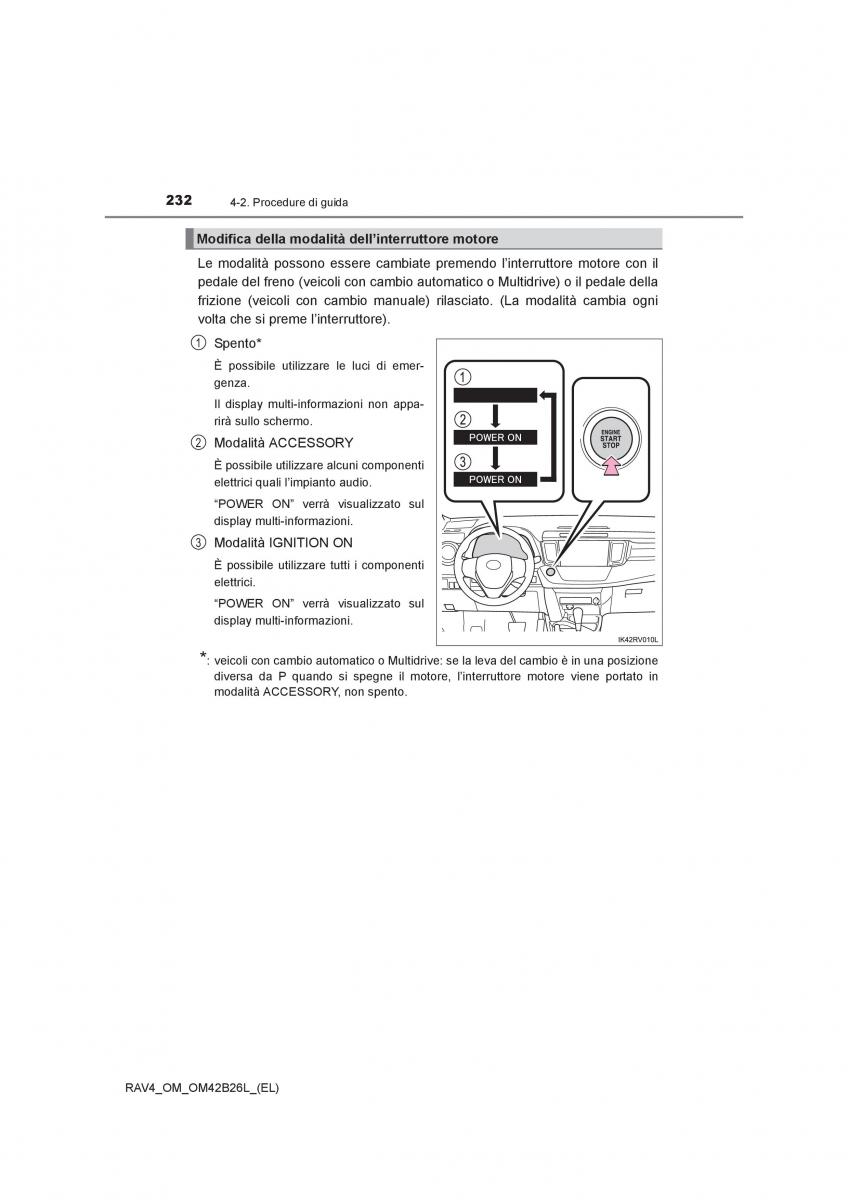 Toyota RAV4 IV 4 manuale del proprietario / page 232