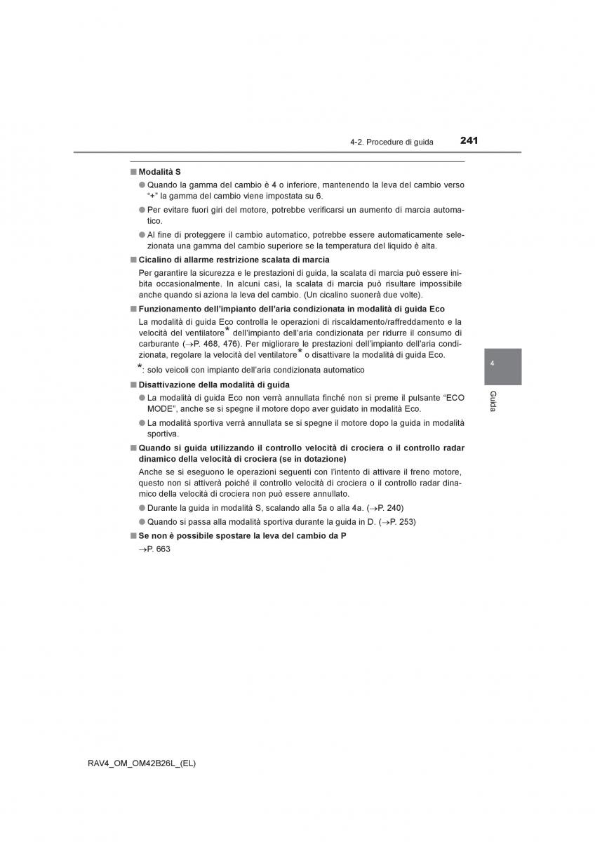 Toyota RAV4 IV 4 manuale del proprietario / page 241