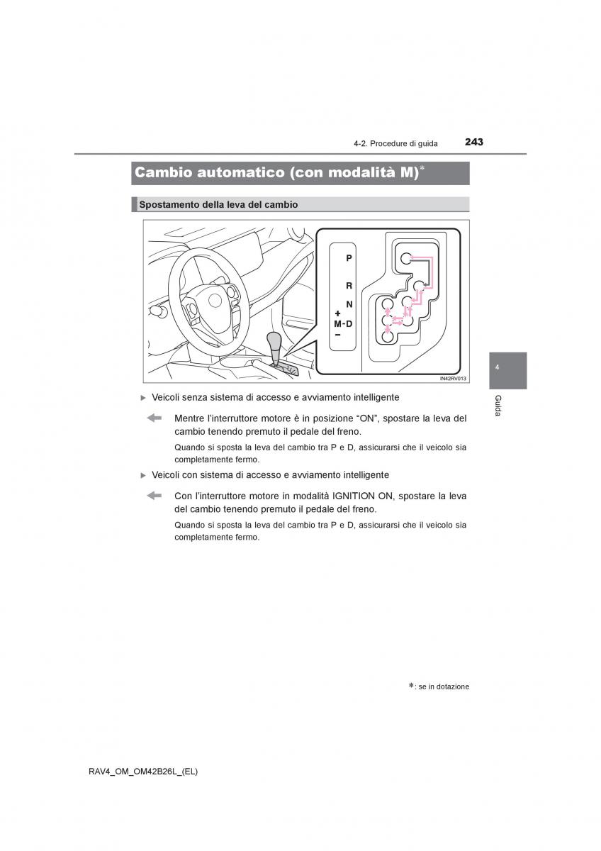 Toyota RAV4 IV 4 manuale del proprietario / page 243