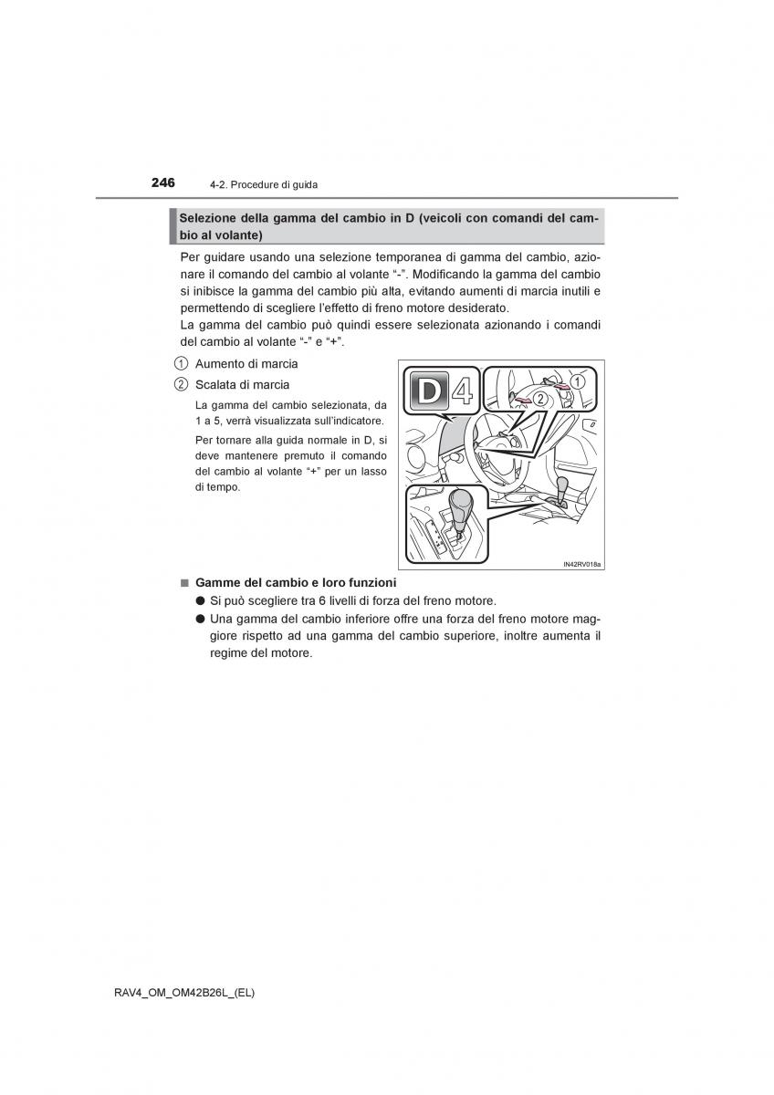 Toyota RAV4 IV 4 manuale del proprietario / page 246