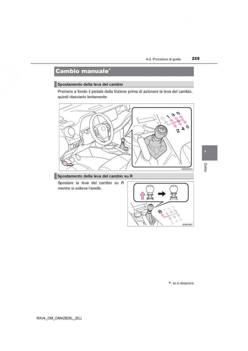 Toyota RAV4 IV 4 manuale del proprietario / page 259