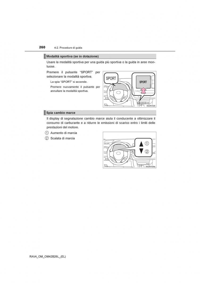 Toyota RAV4 IV 4 manuale del proprietario / page 260