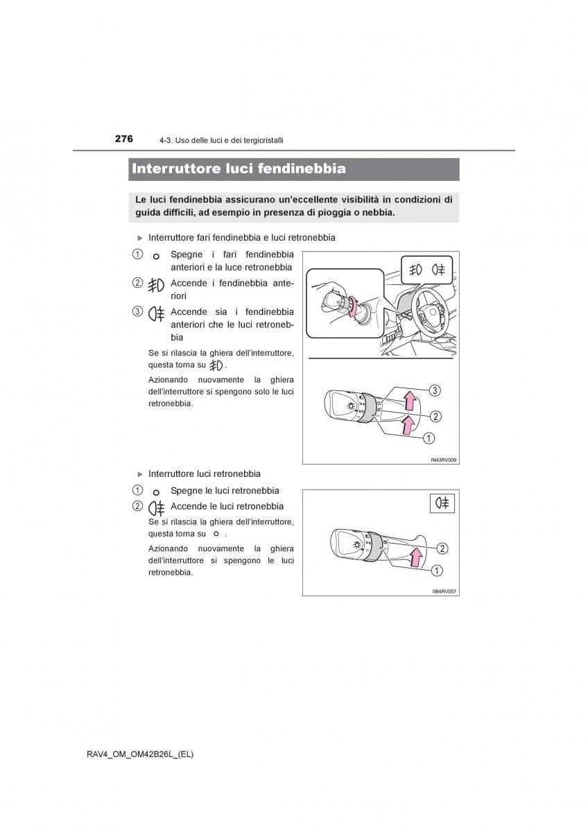 Toyota RAV4 IV 4 manuale del proprietario / page 276