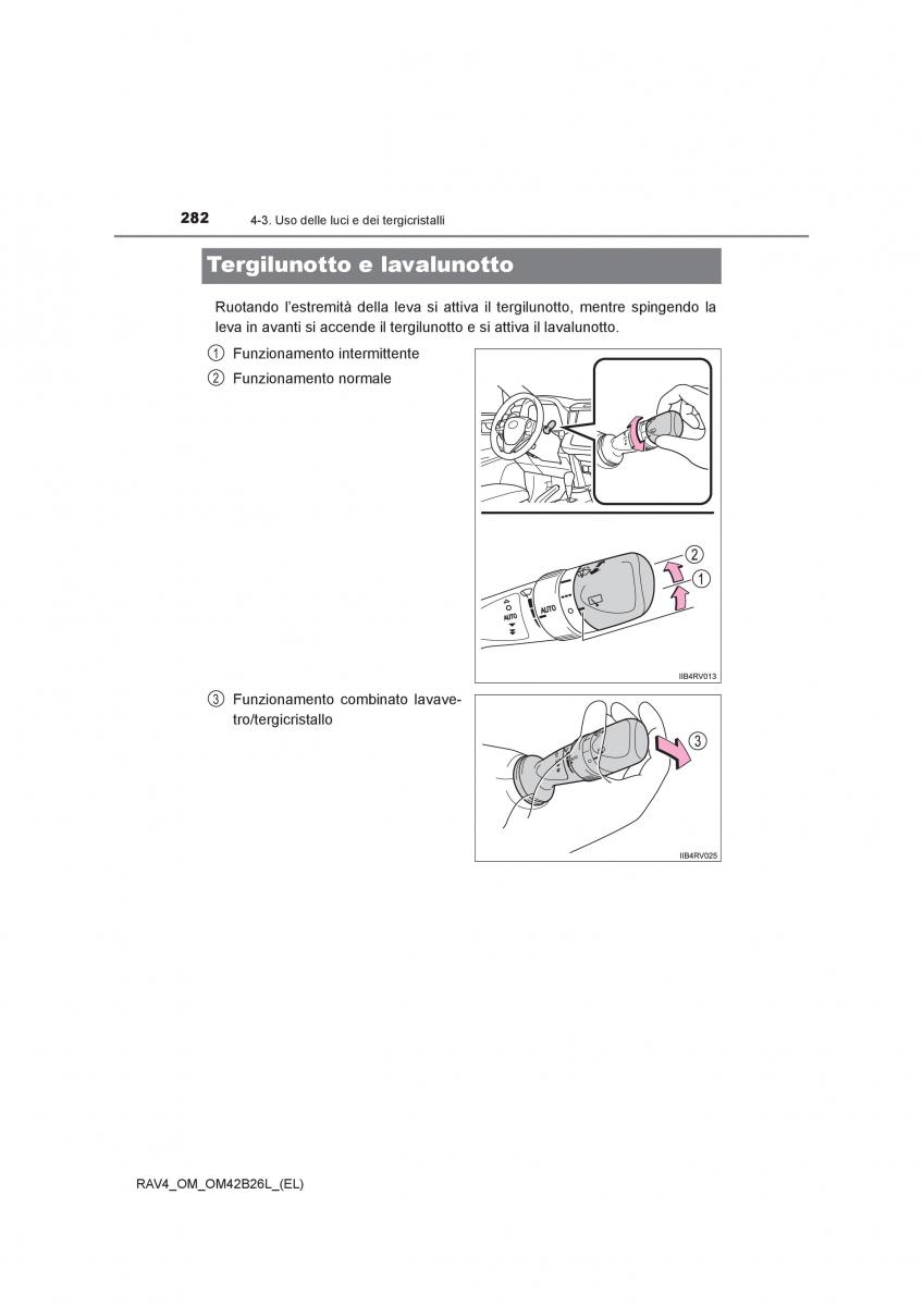 Toyota RAV4 IV 4 manuale del proprietario / page 282