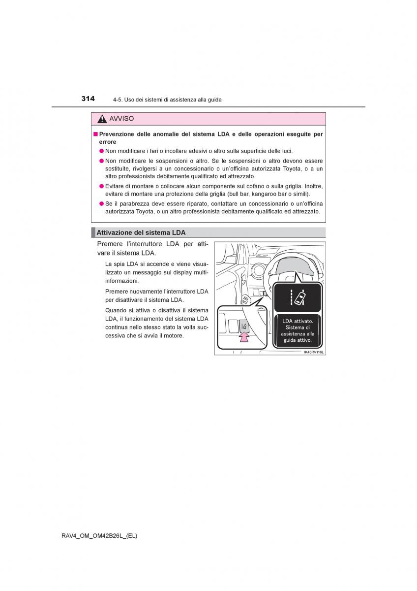 Toyota RAV4 IV 4 manuale del proprietario / page 314