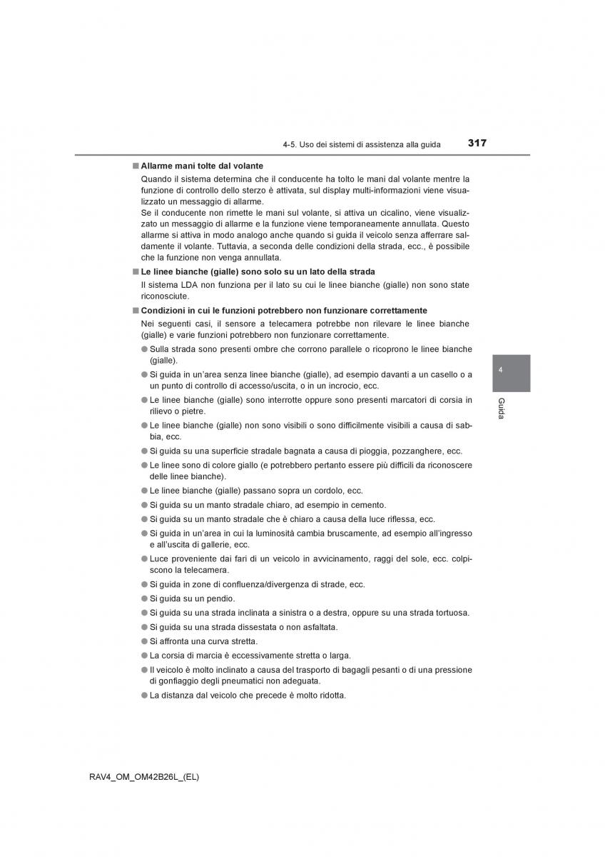 Toyota RAV4 IV 4 manuale del proprietario / page 317