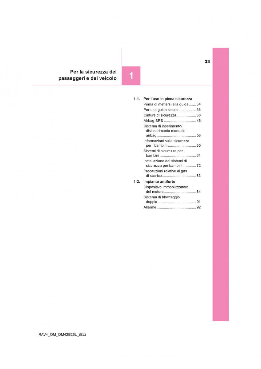 Toyota RAV4 IV 4 manuale del proprietario / page 33