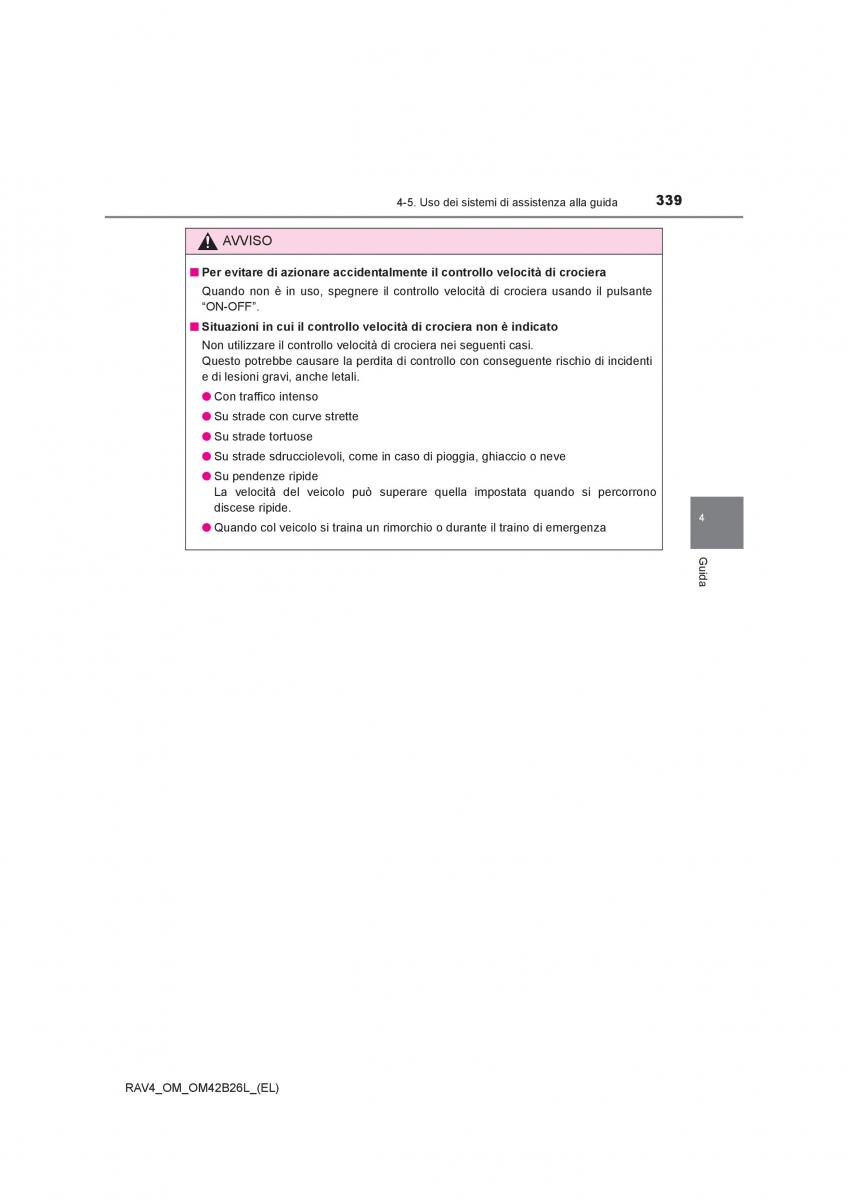 Toyota RAV4 IV 4 manuale del proprietario / page 339