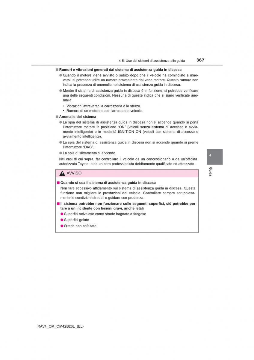 Toyota RAV4 IV 4 manuale del proprietario / page 367