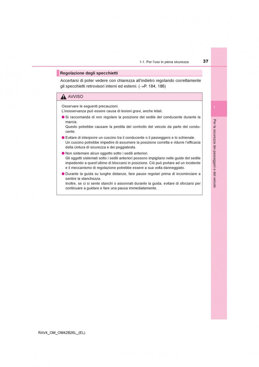 Toyota RAV4 IV 4 manuale del proprietario / page 37