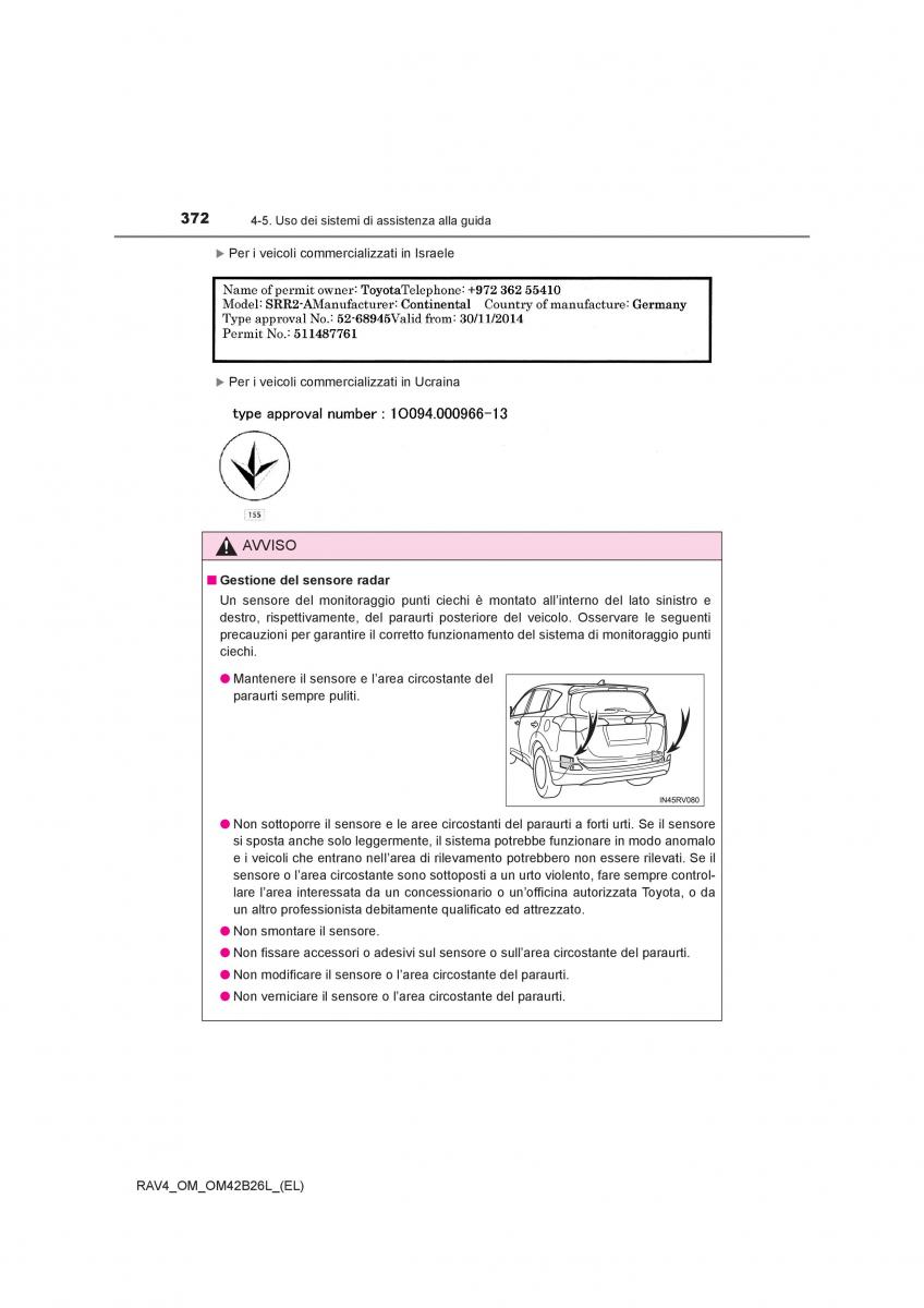 Toyota RAV4 IV 4 manuale del proprietario / page 372