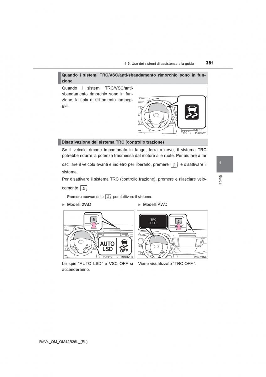 Toyota RAV4 IV 4 manuale del proprietario / page 381