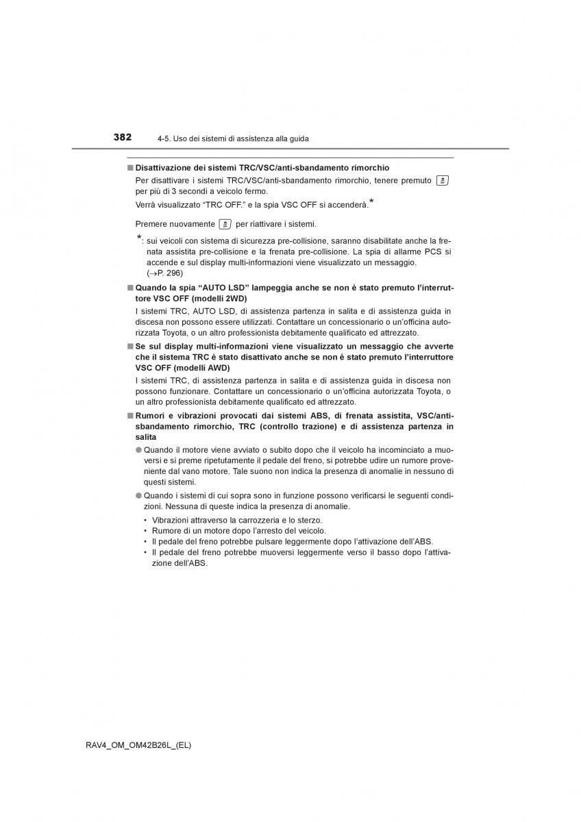 Toyota RAV4 IV 4 manuale del proprietario / page 382